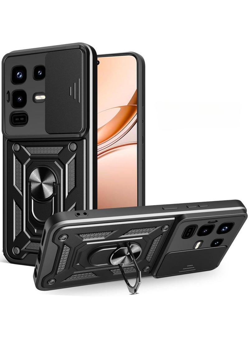 Phone Cover for Infinix Note 50 Pro 4G/ Note 50 4G with Slide Camera Cover Drop Protective Phone Case with Magnetic Car Mount Holder - Image 1