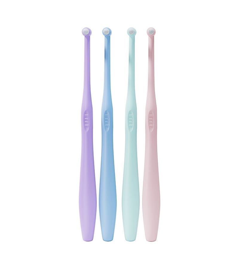 8Pcs Single Tuft Toothbrush Angled Small Head Clean Dead Corners Soft Bristles Care Gums Long Non Slip Handle Random Colors Protect Oral Health Orthodontic - Image 4