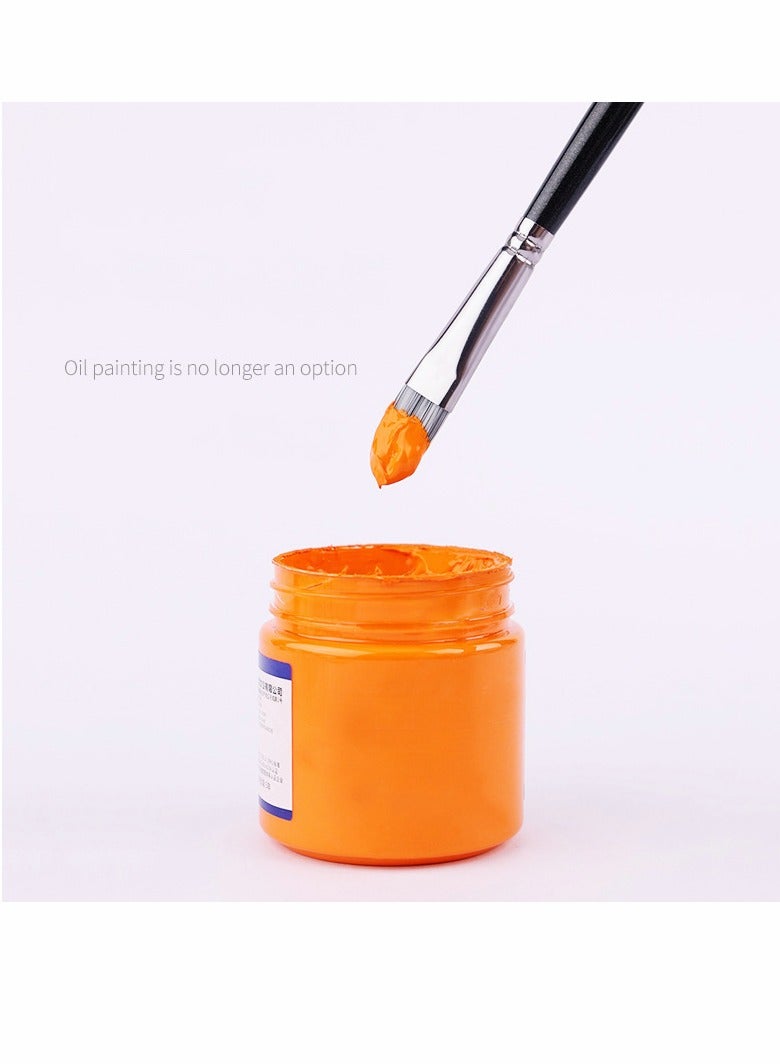 سيوسي Artist Paint Brush Set of 12 for Watercolor Acrylic Gouache Oil And Tempera Painting Multi Functional Special Shaped Brush Suit Short Pole Flat Peak Nylon Brush Acrylic Art Painting Brush Set - Image 3