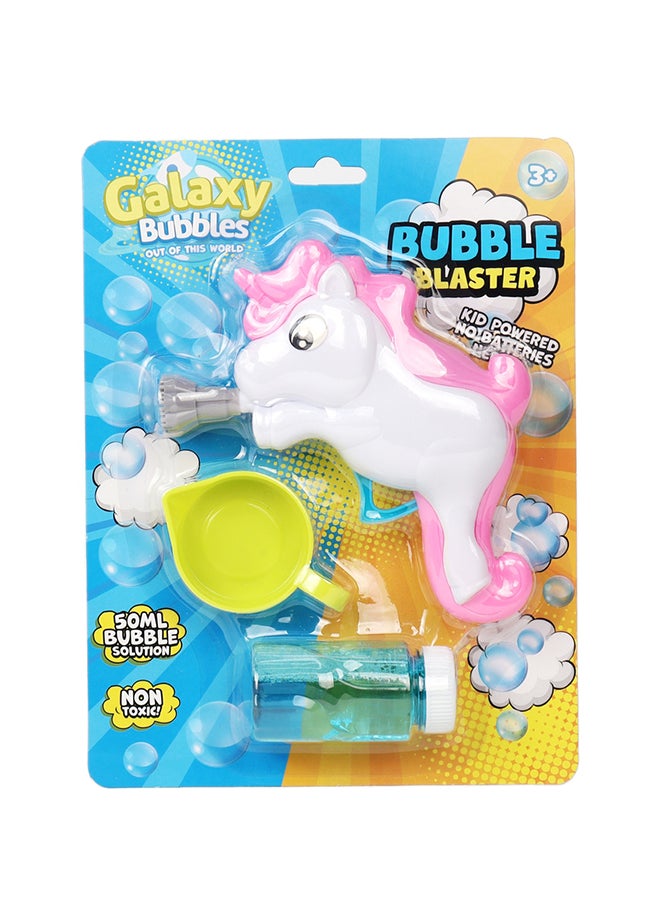 Galaxy Toys - Unicorn Bubble Blower,with 1x50ml Bubble - Image 1