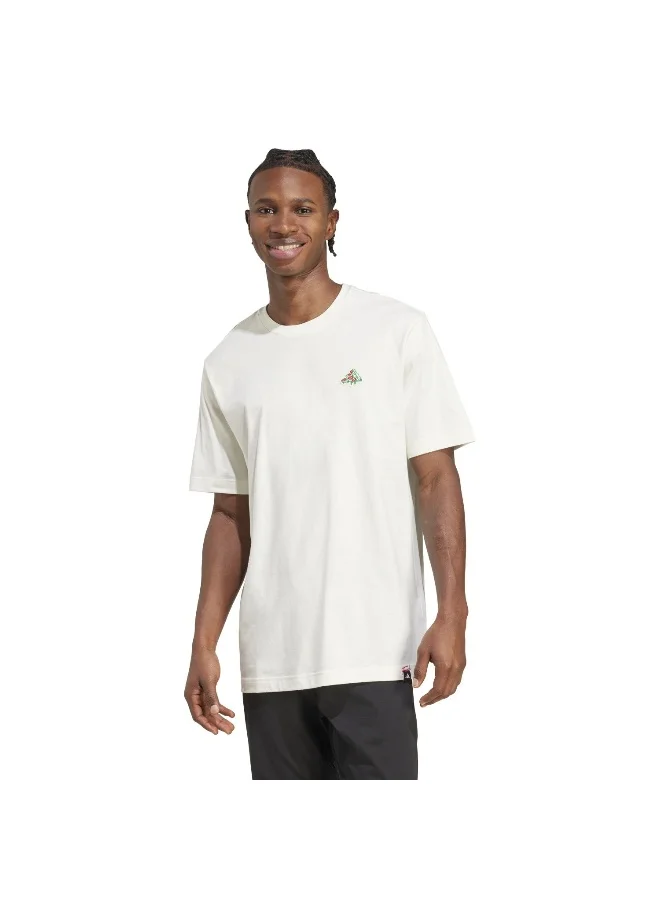 adidas M Pizza Trim T White Training T-Shirts For Men XS
