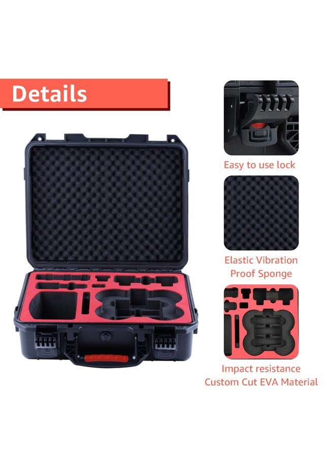 Drogear Hard Case for Avata 2 Drone/Fly More Combo, Waterpoof Avata 2 Carrying Case Bag, Fits Goggles 3, RC Motion 3 & FPV Remote Controller 3 Accessories - Image 3