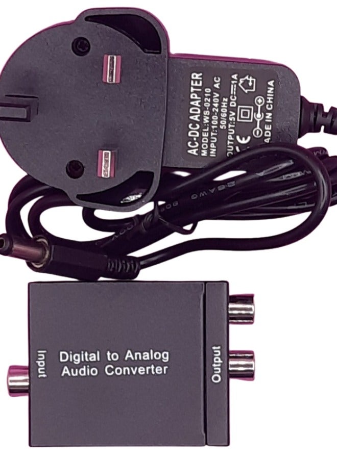 Digital to Analog Audio Converter | SPDIF/Coaxial to RCA L/R Analog Audio | Plug-and-Play | 20Hz-20kHz Output Bandwidth - Image 4