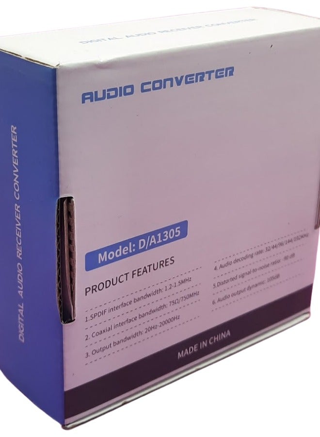 Digital to Analog Audio Converter | SPDIF/Coaxial to RCA L/R Analog Audio | Plug-and-Play | 20Hz-20kHz Output Bandwidth - Image 5