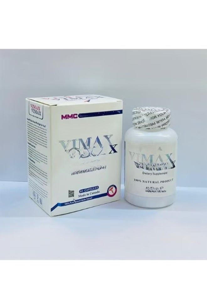 100% Original Pack - 60 Cap_ with vim ax Barcode.