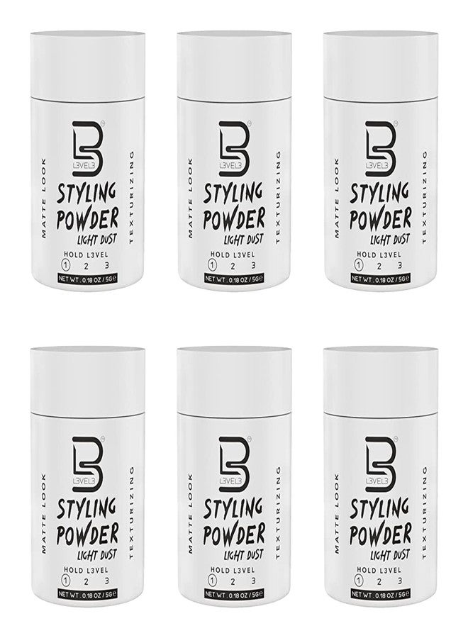 L3 Level 3 Travel Styling Powder - Small 0.18 oz for Travel - Natural Look Mens Powder (6, White) - Image 1