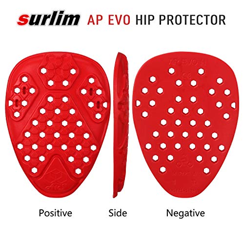 surlim Hip Protector CE Insert Armor Motorcycle Pants Replacement Pads Pair - Image 2