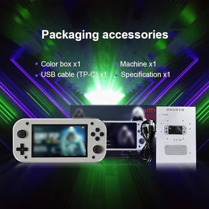 HANDHELD GAME CONSOLE, 4.3" LCD PORTABLE RETRO PLAYER WITH 20,000+ BUILT-IN GAMES, QUAD-CORE CPU, COMPACT GAMING SYSTEM FOR CLASSIC GAME FANS, GAMERS, AND COLLECTORS - Image 3