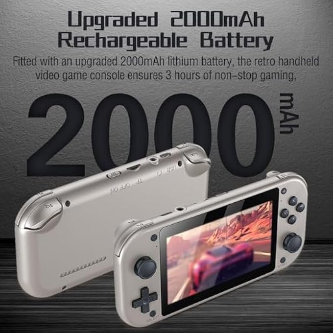HANDHELD GAME CONSOLE, 4.3" LCD PORTABLE RETRO PLAYER WITH 20,000+ BUILT-IN GAMES, QUAD-CORE CPU, COMPACT GAMING SYSTEM FOR CLASSIC GAME FANS, GAMERS, AND COLLECTORS - Image 5