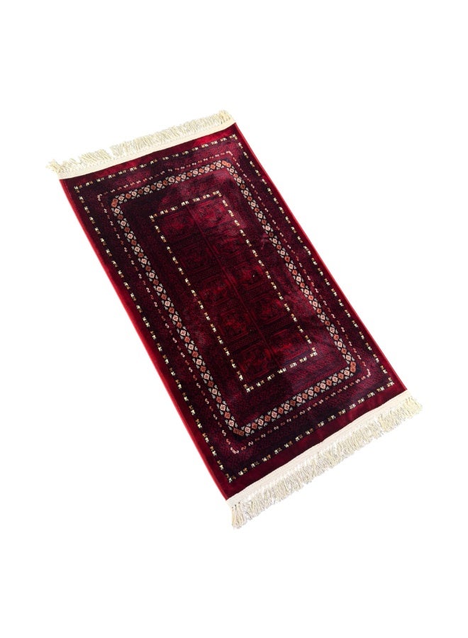 سجاد صلاة تراثي سدو فاخر، تصميم تقليدي، مجموعة من 5 قطع، أحمر - Image 3