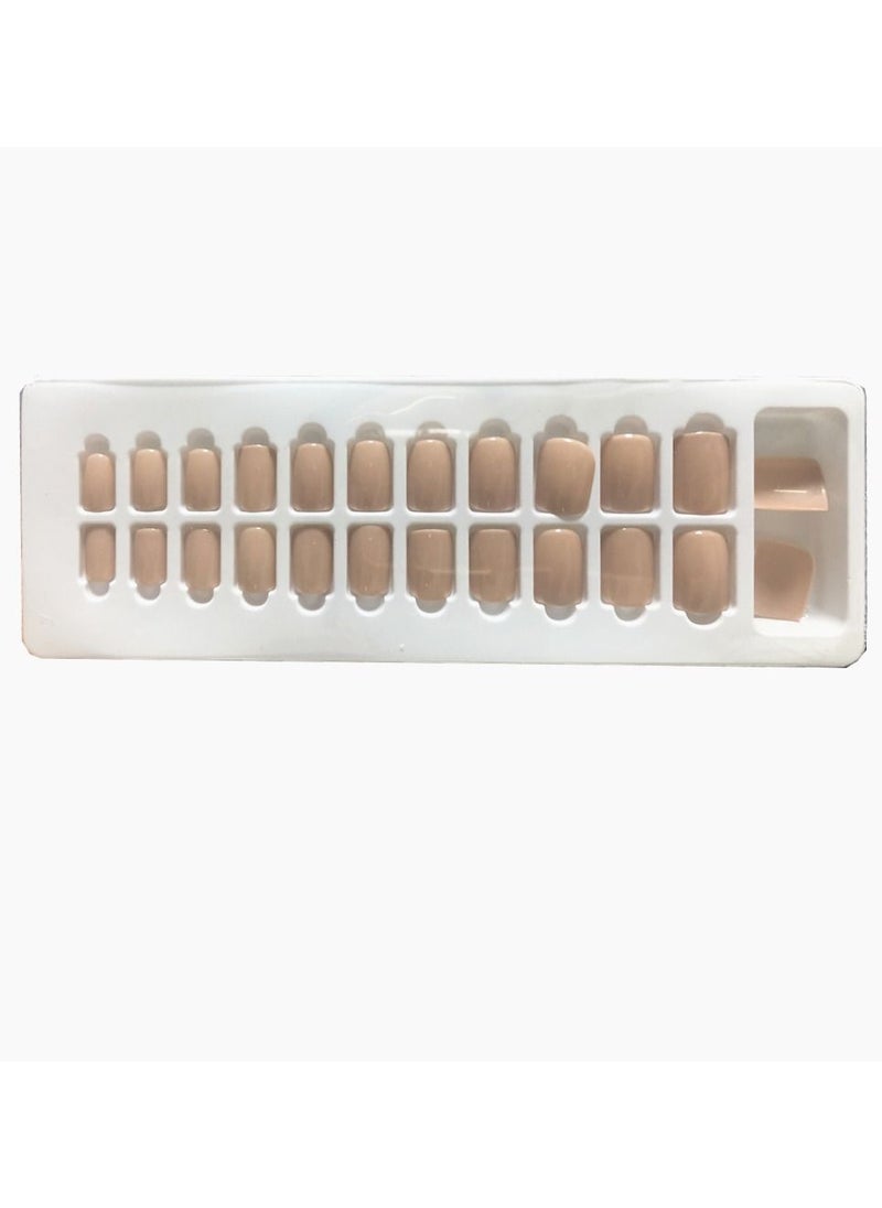 BLOOMING TIME 24-Piece Full Cover Press Fake Nails Nude  - Image 2