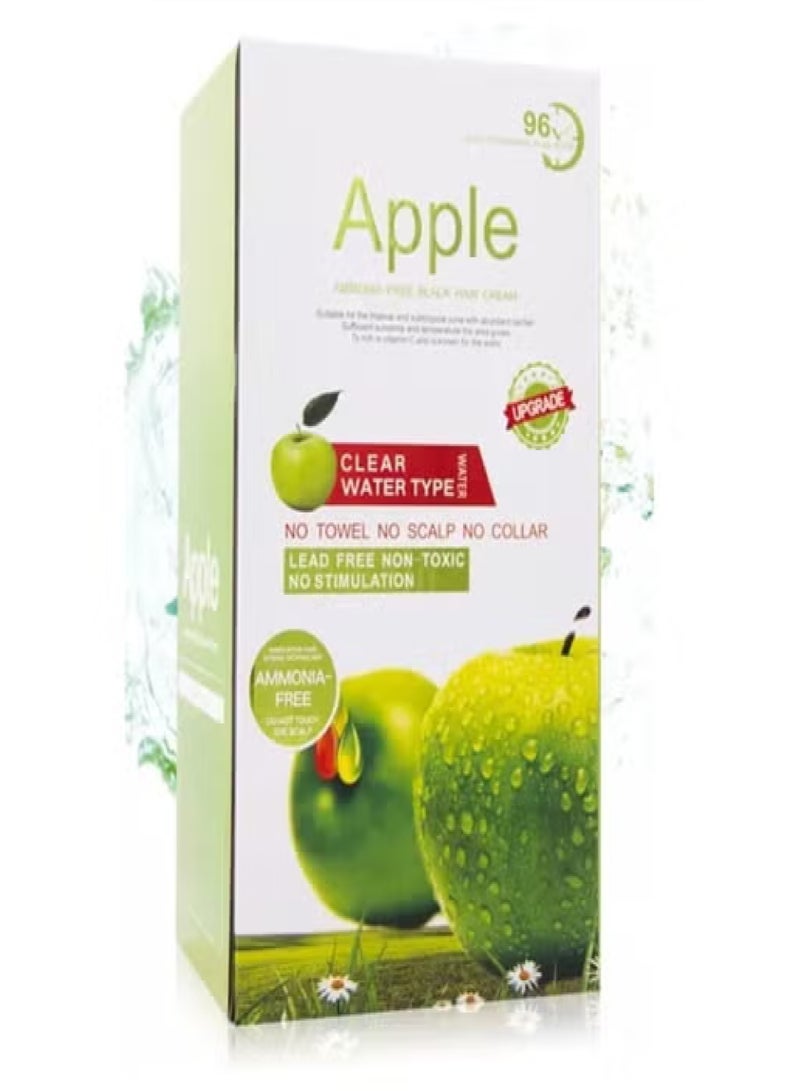 Apple Fruit Black Hair Cream Natural Black Hair Dye - 500ml+500ml - Image 1