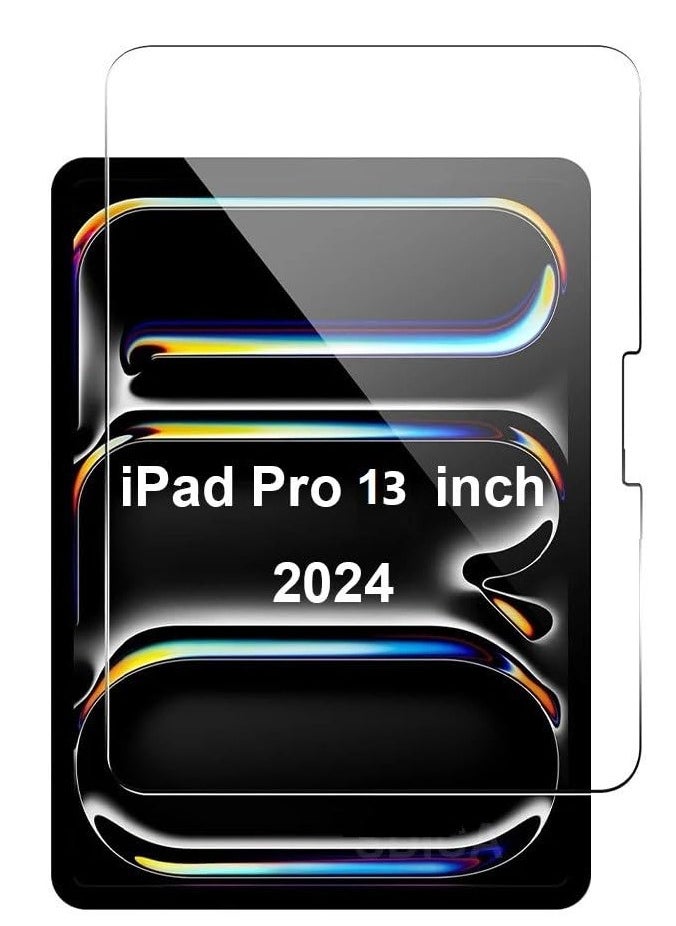 YoYoTech Screen Protector for iPad Pro 13-inch 2024 7th Gen [A2926 A3007] 9H Hardness,Anti-Fingerprint,Anti Scratch Full Screen Coverage Tempered Glass  - Image 1