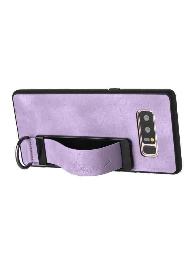 S-TOP Case For Samsung Galaxy Note8 Wristband Holder Leather Back Phone Case - Image 3