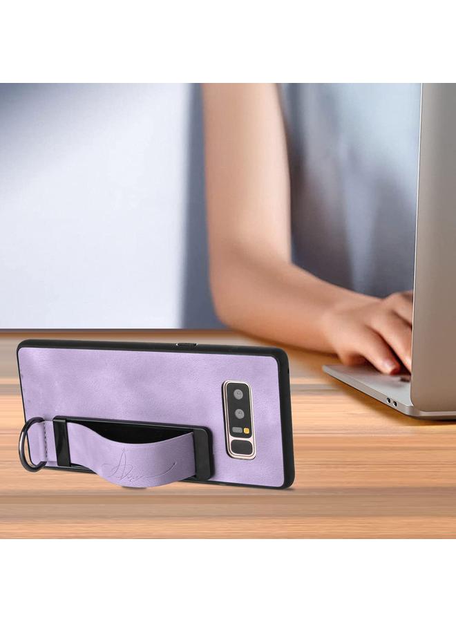 S-TOP Case For Samsung Galaxy Note8 Wristband Holder Leather Back Phone Case - Image 4