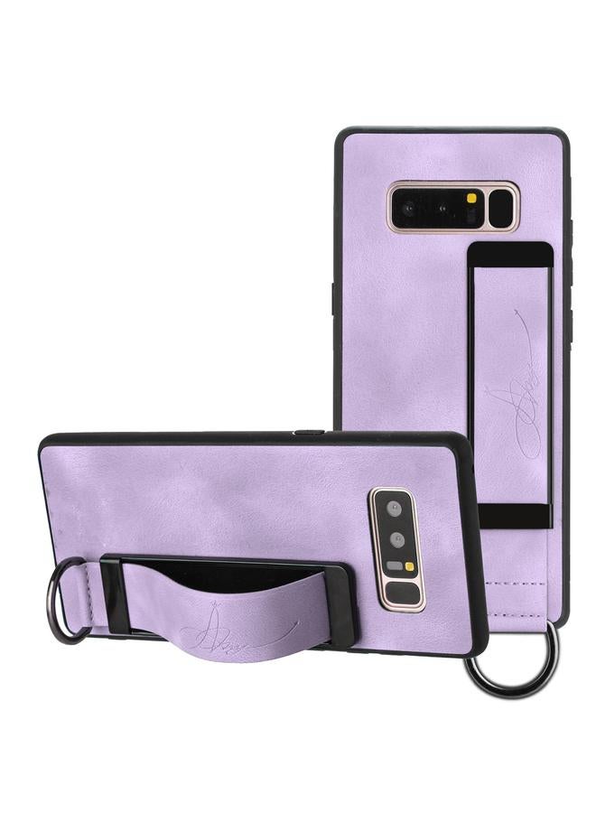 S-TOP Case For Samsung Galaxy Note8 Wristband Holder Leather Back Phone Case - Image 1