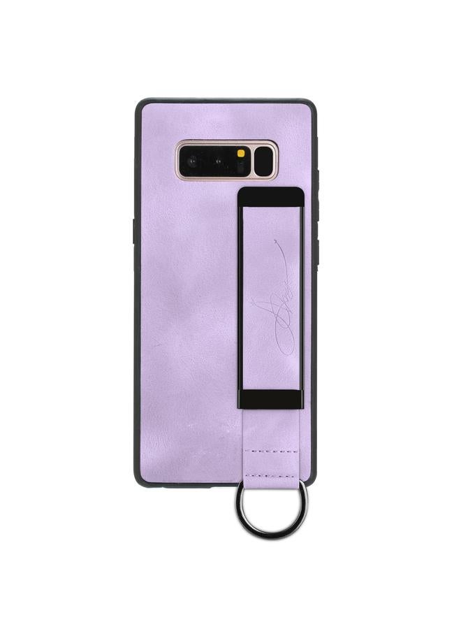 S-TOP Case For Samsung Galaxy Note8 Wristband Holder Leather Back Phone Case - Image 2