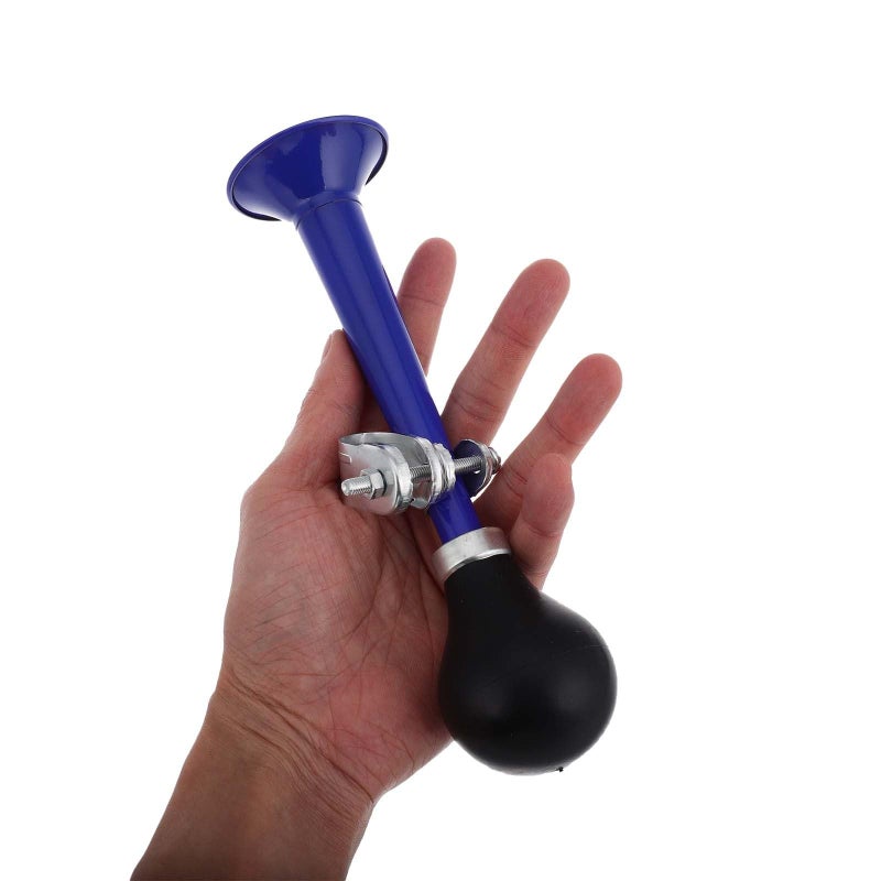 Mountain Bike Air Horn and Bell Safety Cycling Accessory Blue Universal Handlebars - Image 4