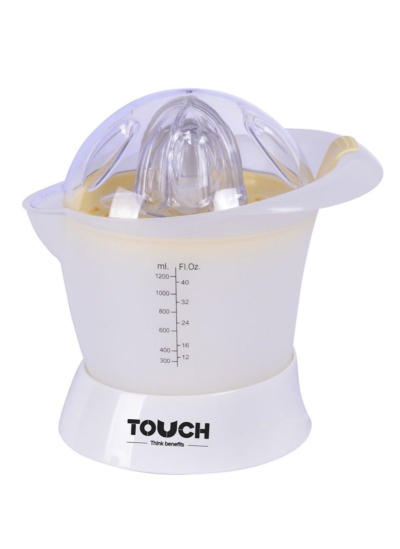 TOUCH Elzenouki Citrus Juicer, 1.2 liter, 50 Watt, White- 405135 