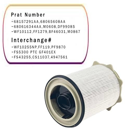 ZIMGLOBAL 68157291AA Fuel Filter Replacement for 2010 Dodge Ram 6.7L Cummins & 2011-2024 Ram 2500/3500/4500/5500 6.7L Diesel - OE #68065608AA 680616344AA MO608 DF99085 68436631AA - Image 4