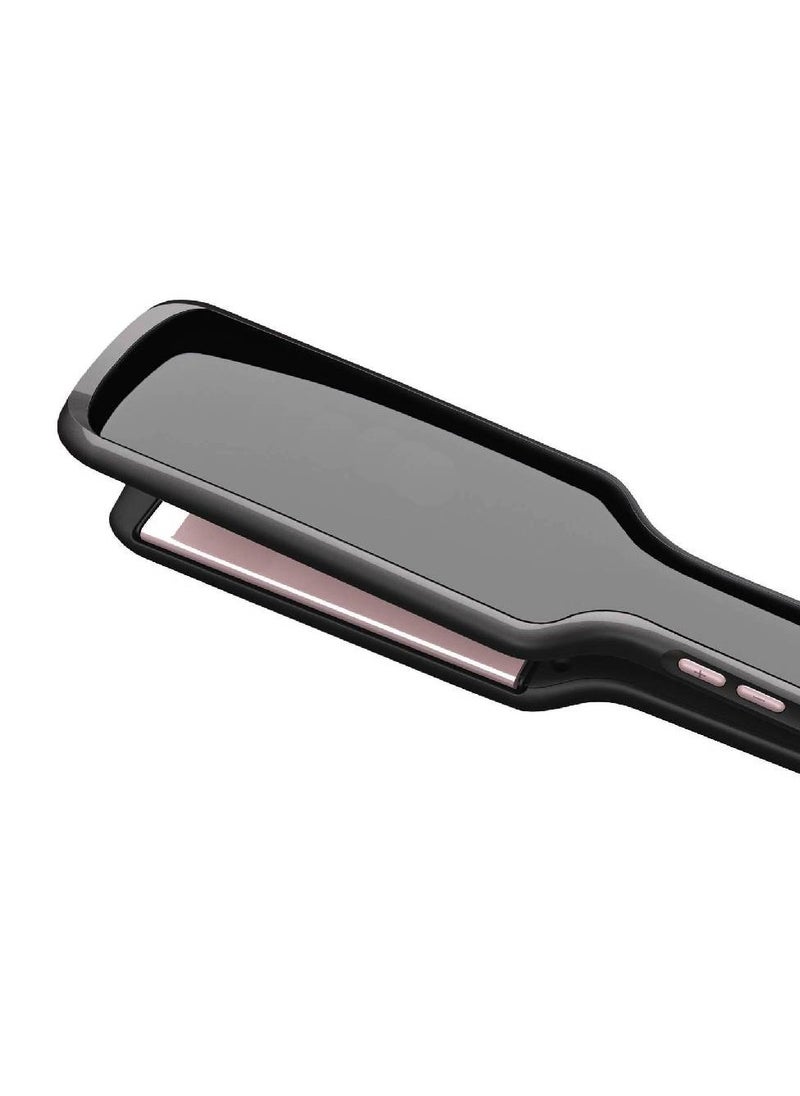GENNEXT - Infrared Professional 15 Seconds Heat Up Time Temperature Setting Ceramic Flat Iron Hair Straightener - Black - Image 1