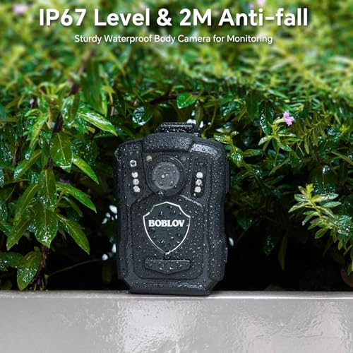 BOBLOV M5 2K 256G Police Body Camera, GPS Enabled &1440P Body Mounted Cam, Body Cam Built-in 4200MAH Battery,15Hours Record, IP67 Water Resistant, for Law Enforcement, with Car Suction Mount - Image 2