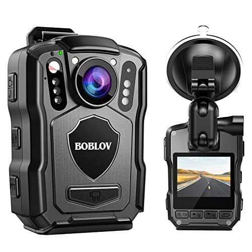 BOBLOV M5 2K 256G Police Body Camera, GPS Enabled &1440P Body Mounted Cam, Body Cam Built-in 4200MAH Battery,15Hours Record, IP67 Water Resistant, for Law Enforcement, with Car Suction Mount - Image 1