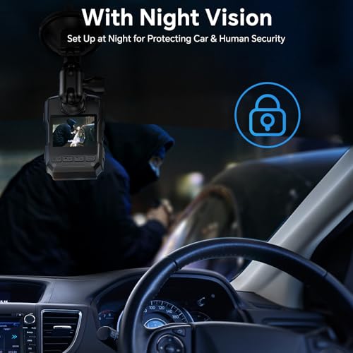 BOBLOV M5 2K 256G Police Body Camera, GPS Enabled &1440P Body Mounted Cam, Body Cam Built-in 4200MAH Battery,15Hours Record, IP67 Water Resistant, for Law Enforcement, with Car Suction Mount - Image 4