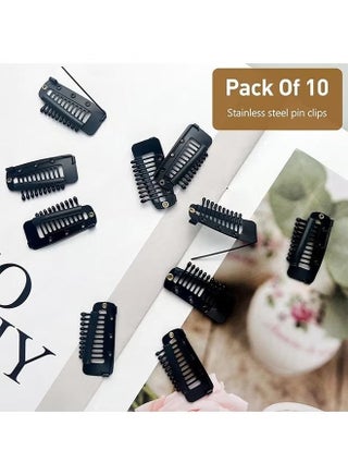 10 Pcs Hair Extensions Clips, Comb Hair Clips for Securing Dupatta, Turban, Scarf, Wedding Veil, and Wig Piece, Secure Headscarf Clips with Teeth for Reliable Hold - view 4