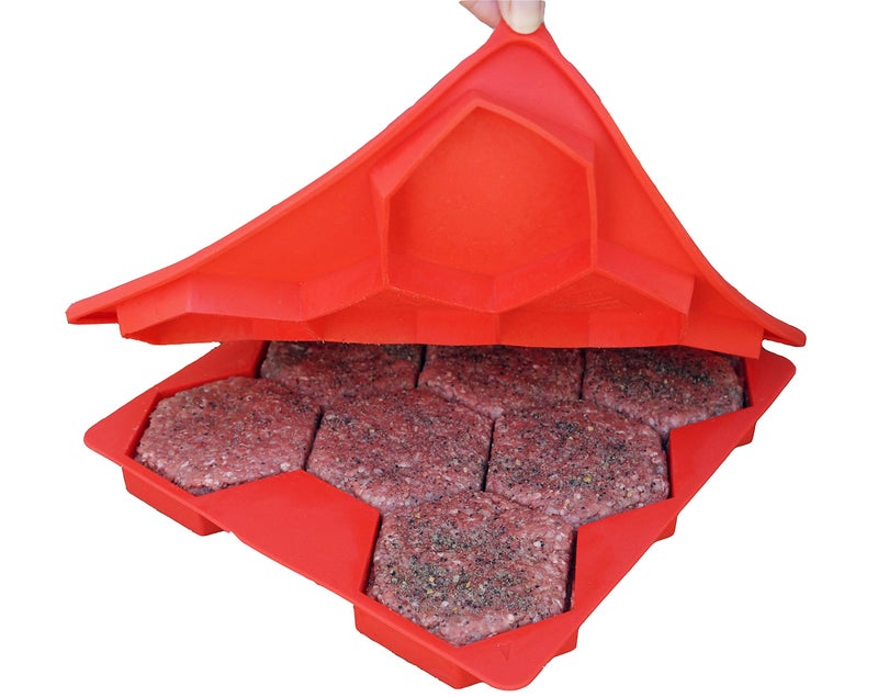 Shape + Store Shape+Store Burger Master Innovative 8-in-1 Burger Press & Freezer Container Makes 8 Quarter-Pound Burgers 32 Oz., Tasty Amazing Burgers, Easy-To-Clean & Dishwasher Safe - Image 1