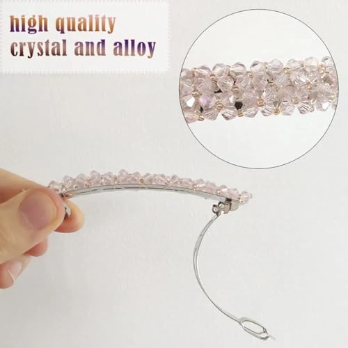 BellaStella Korean Style Rhinestone Barrettes Hair Clips Non-Slip Hairpins Hair Accessories for Women and Girls, Pack of 6 Pcs - Image 4