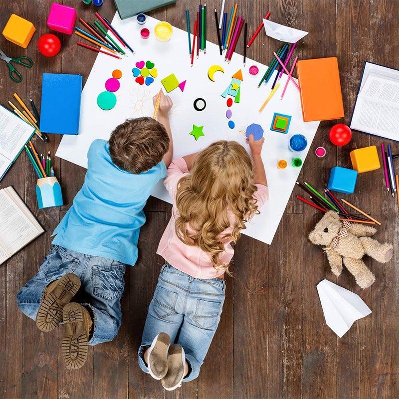 Winlyn 1035 Pcs 15 Colors 3 Sizes 22 Shape Bulk Foam Stickers Self-Adhesive Foam Geometry Shapes Stickers Assortment Craft Supplies for Kids Classroom Art Crafts Projects Collages Mosaics Math Activities - Image 5