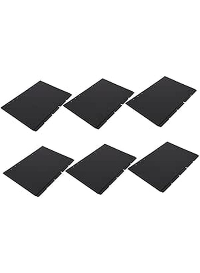 A5 Binder Dividers 6 Pack Index Page Separators For Reports Tabs Small Business Supplies - Image 1