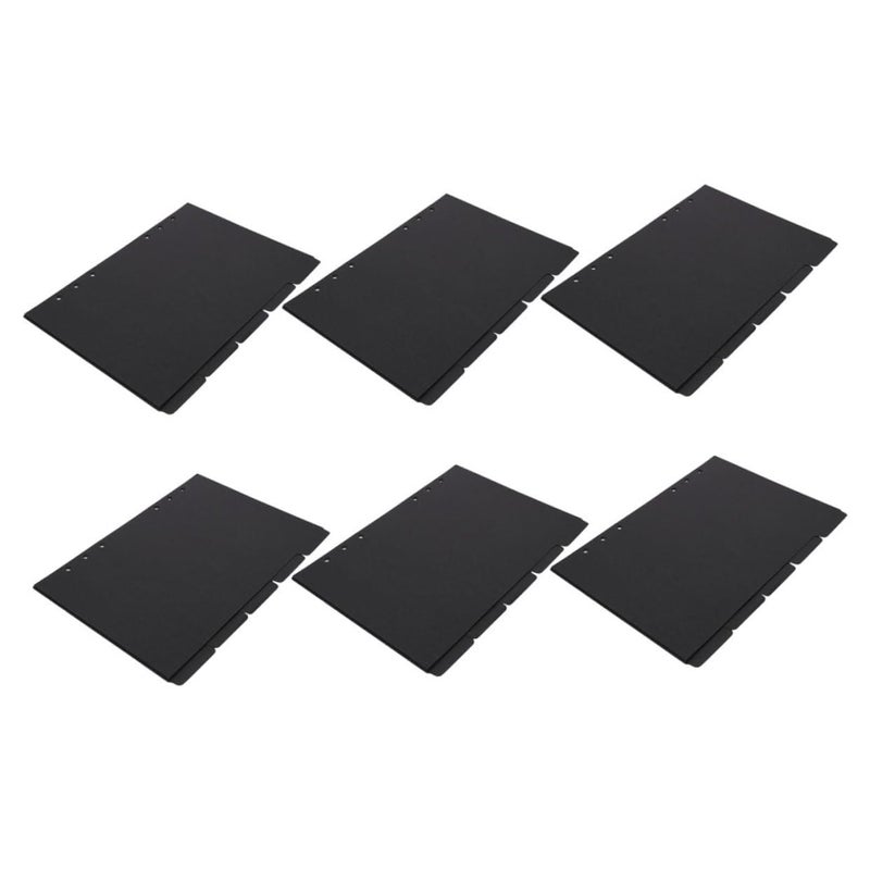 A5 Binder Dividers 6 Pack Index Page Separators For Reports Tabs Small Business Supplies - Image 2