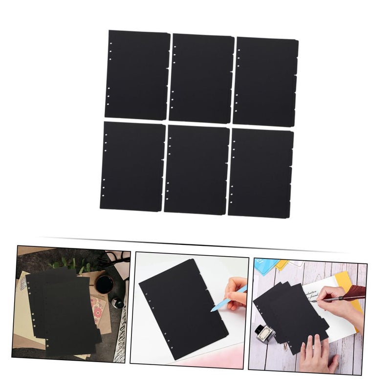 A5 Binder Dividers 6 Pack Index Page Separators For Reports Tabs Small Business Supplies - Image 5