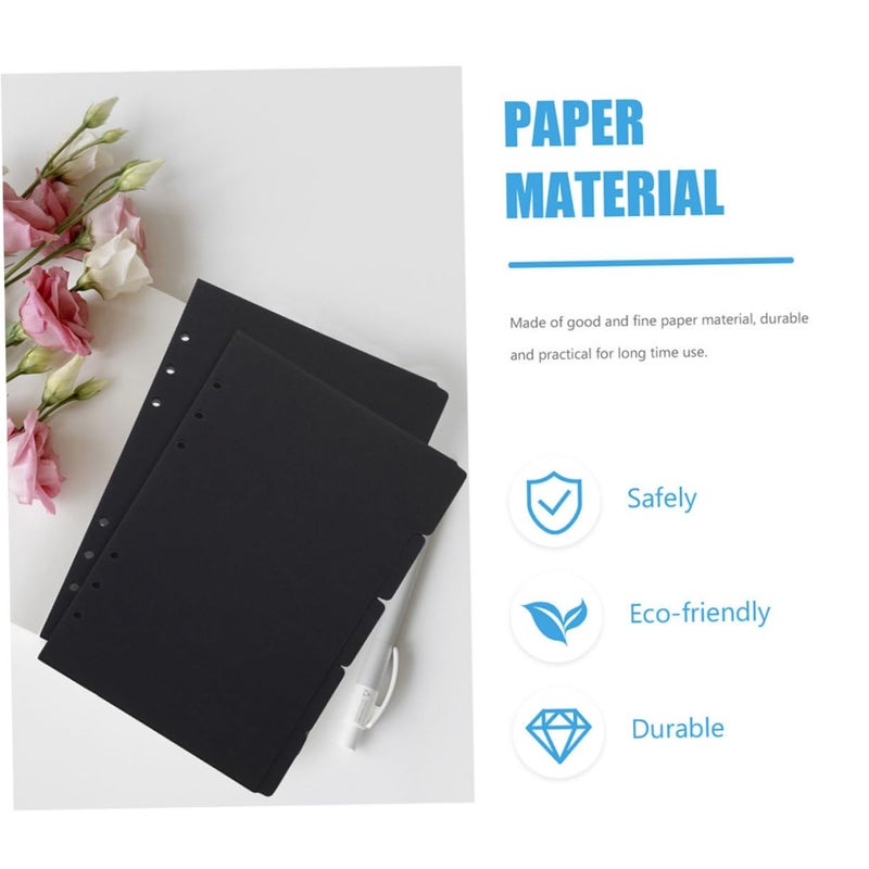 A5 Binder Dividers 6 Pack Index Page Separators For Reports Tabs Small Business Supplies - Image 4