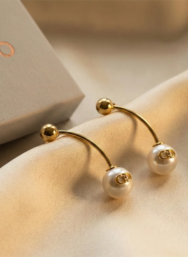 ليو جو أقراط ليو جو تيرا الذهبية