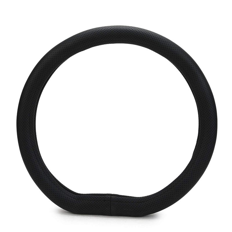 Zapcart Flat Bottom D-Shape Anti-Slip Steering Wheel Cover Compatible with Hyundai Venue 2022 Onwards - Black - Image 5