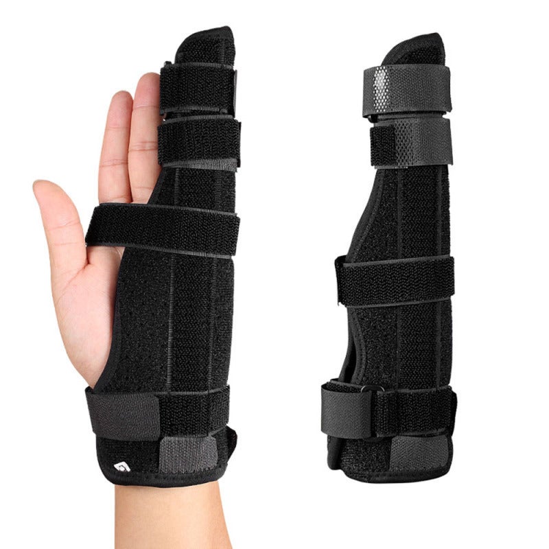 Finger Support: L Size Breathable Nylon Material - Removable Aluminum Plates Stabilize Wrist Orthopedic Aid for Arthritis Carpal Tunnel Sprains Strains Finger Pain Relief - Image 2