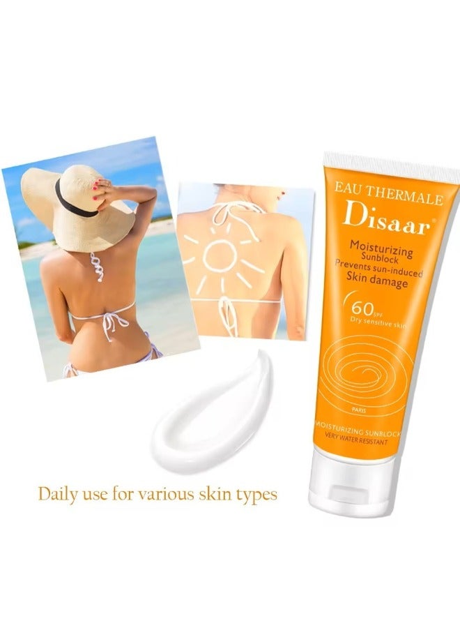 Disaar 2Pcs Disaar Moisturizing Sunblock SPF 60 , 80Ml - Image 5
