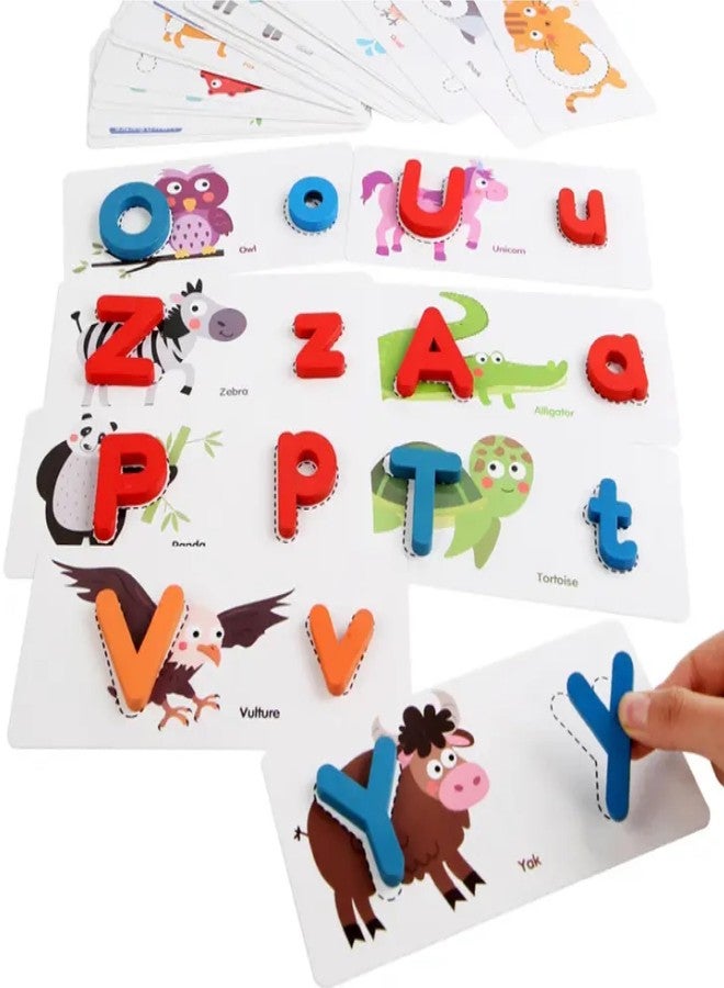 Chocozone Wooden Learning Educational Board for Kids, Learning Puzzle Toys for 2 Years Old Boys & Girls (Spelling & Numbers) - Image 3