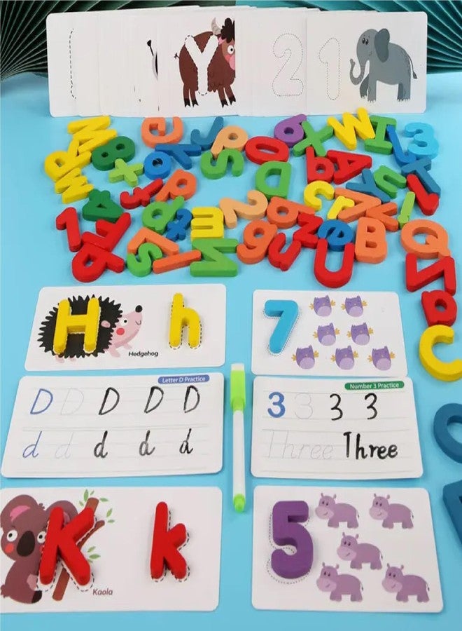 Chocozone Wooden Learning Educational Board for Kids, Learning Puzzle Toys for 2 Years Old Boys & Girls (Spelling & Numbers) - Image 5