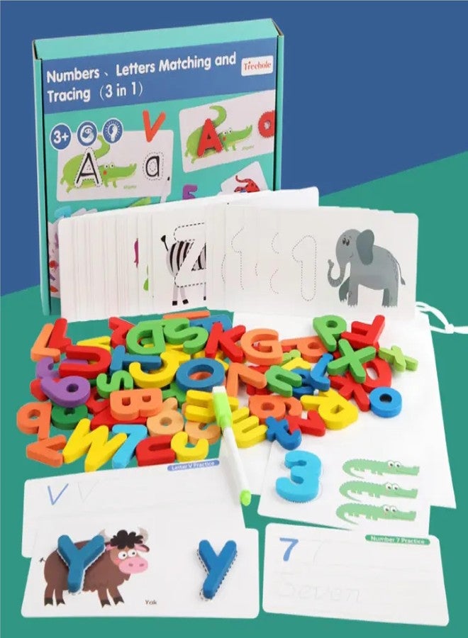 Chocozone Wooden Learning Educational Board for Kids, Learning Puzzle Toys for 2 Years Old Boys & Girls (Spelling & Numbers) - Image 2