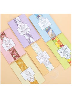 HaHaHai 6 Piece Fragrance Sachet Bags, Natural Moth Repellent, Lavender Bags, Wardrobe Fresheners Hanging for Drawers Closets, Wardrobes, Bathrooms, Cars(Jasmine, Rose, Lavender, Lily, Ocean, lemon)  - Image 2