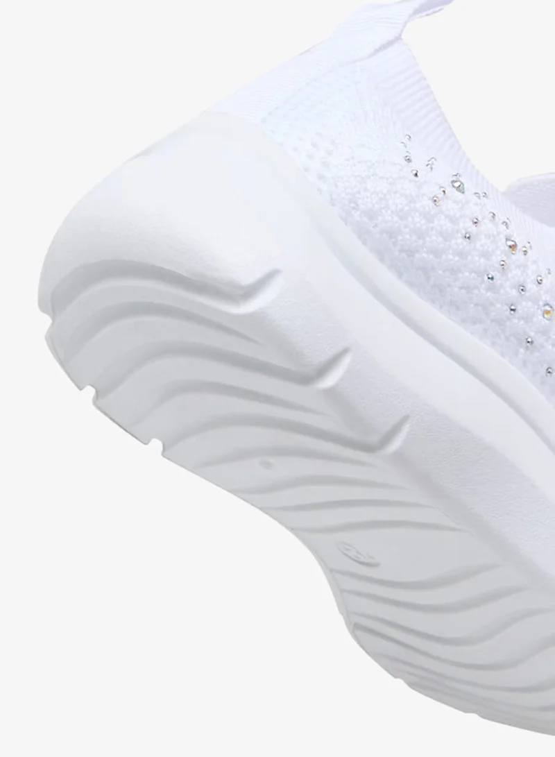 Flora Bella By Shoexpress Girls Embellished Slip-On Sneakers with Pull Tabs Ramadan Collection