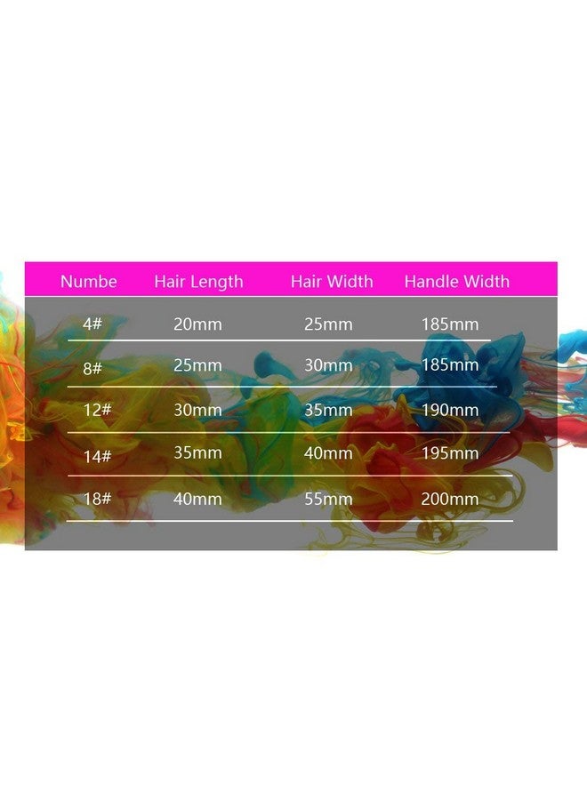 Chrome Artist Quality Fan Brushes Anti-Shedding Artist Soft Hog Bristle Paint Brush Set for Acrylic Watercolor Oil Painting,5 Piece Set - Image 4