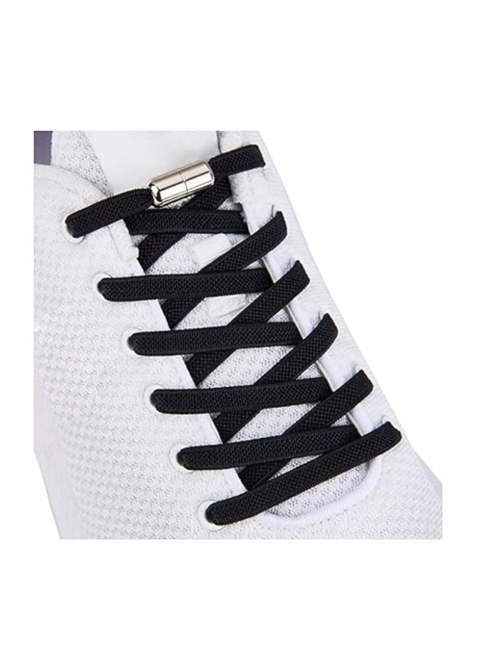 Generic - Pair of No Tie Shoe Laces Elastic, elastic laces with quick release, rubber shoelaces suitable for trainers, Shoelaces with Laces Lock, Stretchy Tieless Shoe Laces suitable for most types of shoes - Image 1