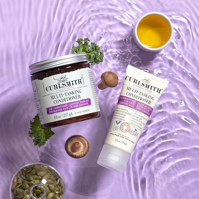 Curlsmith MultiTasking Conditioner 3 in 1 Conditioner with Proteins for Damaged Hair 237ml - Image 3