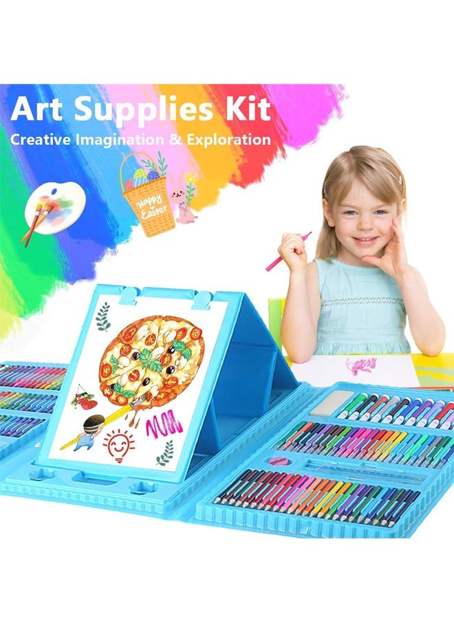 Beauenty 208 PCS Art Supplies Drawing Art Kit for Kids Adults Set with Oil Pastels Crayons, Colored Pencils Paint Brush Watercolor for Budding Artists Kids Teens Boys Girls - Image 2