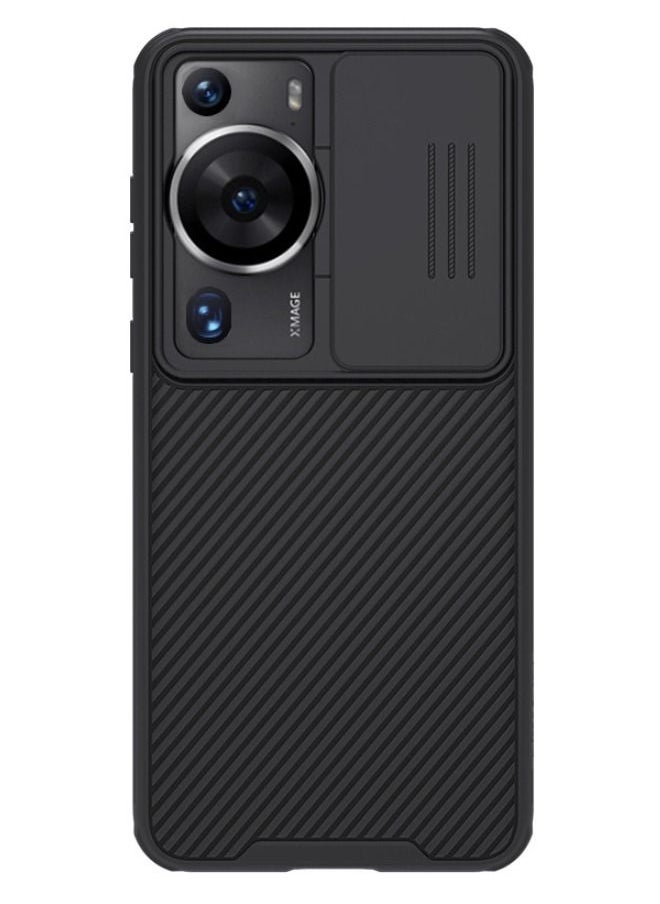 TEAM LUXURY - HUAWEI P60 Pro Case, Slide Camera Case Design, 360° Full Body Coverage Shockproof Phone Cover, Anti-Fall Anti-Scratch Anti-fingerprint Protective Case for Huawei P60 Pro (Black) - Image 1